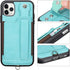 TOOVREN Phone Cover for iPhone 11 Pro Max - Wallet Case with Card Holder, PU Leather Kickstand, Adjustable Lanyard