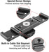 Dual Cold Shoe Mount Bracket, Chromlives Dual Hot Shoe Extension Bar, Cold Shoe Mount Plate Adapter for Microphone, LED