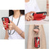 TOOVREN Compatible iPhone 12/iPhone 12 Pro Case, Slim Designer Wallet Protective Case with Card Holder (Red)
