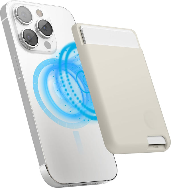 elago Magnetic Wallet Card Holder for 2 Cards, Compatible with MagSafe for iPhone 15/14/13/12 Series, Secure Phone