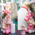 Jnbasdffb 6.6 Colorful Ship Wedding Arch Cover,Stretchy Spandex Arch Backdrop Stand Covers FT,Modern Abstract Art Ombre