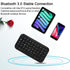 Super Mini Wireless Keyboard, Rechargeable Cordless Bluetooth Keyboard, Compact Travel Keypad for iPad, Laptop, PC