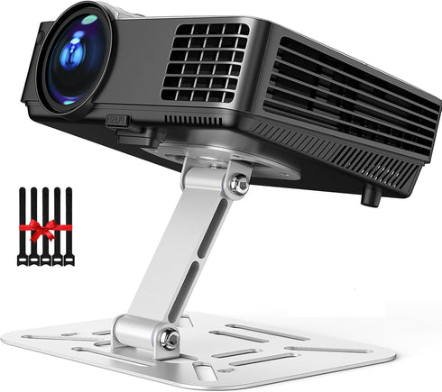 DAWASAPAT Adjustable Projector Stand with 1/4" Screw, Silver Ceiling Mount for Home