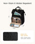 Backpack Pocket,17 inch Backpack Backpack Daypack,Black LOVEVOOK Laptop for Women with Giant Tumbler Holder Waterproof