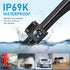 GLK 12-24V IP69K 4pin Backup Camera - HD License Plate Backup Reverse Camera for Pickup Truck Car SUV,with Night