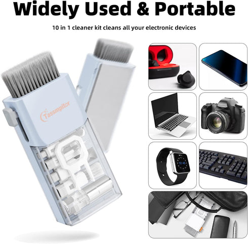 10-in-1 Laptop Keyboard Cleaning Kit, Electronics Screen Cleaner Tool with 3 in 1 Earbud Cleaner Pen, Camera Lens Pen