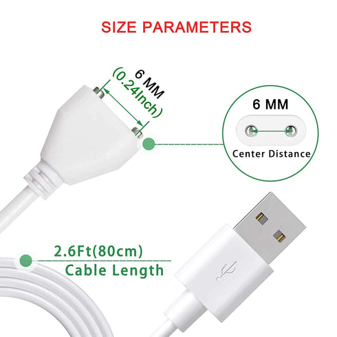 Bicmice Replacement Magnetic USB DC Charger Cable (6mm/0.24in) - Perfect for your charging needs!