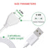Bicmice Replacement Magnetic USB DC Charger Cable (6mm/0.24in) - Perfect for your charging needs!