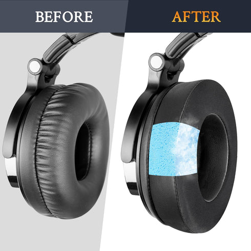 SOULWIT Cooling Gel Earpads Replacement for OneOdio Pro-10/Pro-30/Pro-50/Studio HiFi/Studio Pro-C Y80B/Monitor 60
