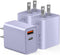 3 Pieces USB C Wall Charger Cube, 20W PD Type C Quick Power Adapter for iPhone 14/14 Pro Max/15/15 Pro Max, Samsung S21
