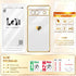 LeYi Pixel 7A Phone Case with Tempered Glass Screen Protector, Love Heart Plating Luxury Soft TPU - White