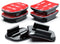 Sametop Helmet Adhesive Sticky Mounts - Curved & Flat 3M Mount for GoPro & DJI Osmo Cameras (6 Packs)
