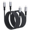 USB 4 Cable 6.6FT 2-Pack, 40Gbps 240W USB C Data Cable for