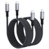 USB 4 Cable 6.6FT 2-Pack, 40Gbps 240W USB C Data Cable for