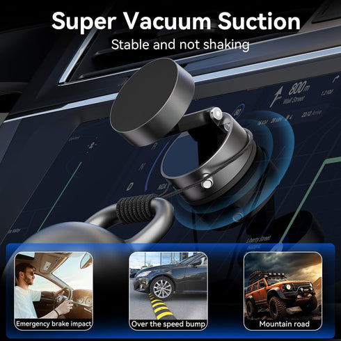 XO Simple is Beauty Upgrated Vacuum Suction Magnetic Phone Holder, Retractable Strong Suction Cup Magnetic Hands-Free