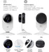 Geeni Glimpse Indoor Home Security Camera - 1080p Video Wireless WiFi, 2-Way Audio, Motion Alert Phone App (White)