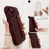 NITITOP 14 Compatible with iPhone Plus Case Cute Simple Wave Design Stylish Wavy Curly Frame with Wrist Adjustable Hand