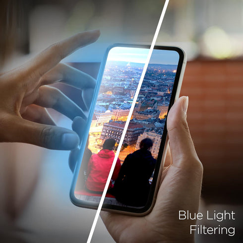 magglass Blue Light Blocking Tempered Glass Screen Protector for Samsung Galaxy S22 Ultra (3D) Curved Edge