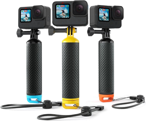 Floating Handle Grip Floaty Stick - Waterproof Accessory for GoPro Hero Cameras, Yellow