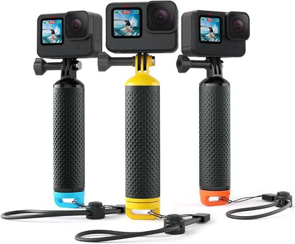 Floating Handle Grip Floaty Stick - Waterproof Accessory for GoPro Hero Cameras, Yellow