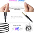 Magnetic Wired Earbuds with 3.5mm Jack, Stereo Sound, Microphone for iPhone, iPad, Samsung A15, A14, A13, Moto G Play.
