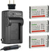 Kastar 3-Pack Battery and AC Charger with Car Adapter for Casio NP-90, Compatible with Exilim Cameras and More