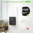 Nekmit Dual Port Ultra Thin Flat USB Wall Charger, Smart IC, Black