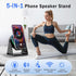 TEFELE 5-in-1 360 Wireless Induction Speaker, Bluetooth Speaker with Phone Holder, Rotation & RGB Lights, HD Stereo