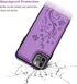Vaburs iPhone 11 Pro Max Case Wallet with Card Holder, Embossed Butterfly PU Leather Flip Cover (Purple)