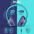 FFZ Kids Bluetooth Headphones, Wireless Headphones for Kids, Built-in Microphone, Colorful LED Lights, Foldable