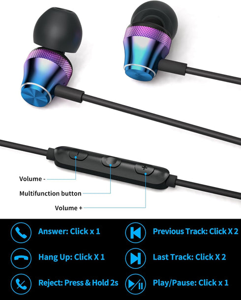 USB C Headphone Wired Earphone for iPhone 15 Pro Max, Samsung Galaxy S24 S23, Noise Canceling HiFi Stereo Type C