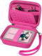 AbergBest Carrying & Protective Case for Digital Camera, Compatible with Kodak Pixpro/Canon PowerShot - Rose Red