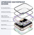 Tensea 2 in 1 Waterproof Apple Watch Screen Protector Case - Series 9 8 7 45mm Hard Diamond Bumper with Glass Film