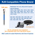 U10 Headset Adapter RJ9 to QD Cable for Plantronics Quick Disconnect Headsets Coil Cord Compatible with Cisco IP Phones 6945 7940 7942 7945 7960 7962 7965 7811 7821 7841 8811 8841 8845 8851