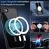BESINPO Military Drop Shockproof Magnetic Case for iPhone SE 2022/2020/8/7, Black, with Tempered Glass Protector,