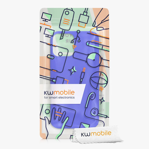 kwmobile Case Compatible with Apple iPhone 12 Pro Max - TPU Silicone Phone Cover with Soft Finish, Baltic Blue