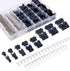 Glarks 1940Pcs 2.5mm Pitch 2/3/4/5/6/7/8/9 Pin Male and Female Plug Housing with JST-SM Connector Assortment Kit.