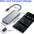 7-in-1 USB C Multi Card Reader, Aluminum SD/Micro SD/CF/MS/XD, 5Gbps High Speed for 5 Cards Simultaneously