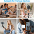 UTEBIT 1/4" 180 360 17 16 15 14, Universal Phone Tripod Mount with Cold Shoe Mount, Thread Tilt Rotation Support