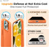 IceSword 15 Shockproof,6.1 inch 15Pro- Compatible with iPhone Pro Case Orange, Liquid Silicone Phone Case Cover Slim