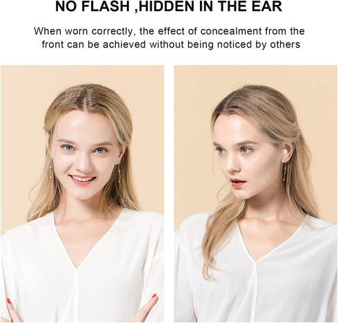 Nude Invisible Hidden Smallest Earbuds: Wireless Bluetooth Mini Micro Tiny Ear Buds for Sleeping and Work