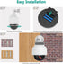 WALI Solar Fake Security Camera, Wireless Dummy Dome Camera with Flashing Red LED for Home and Business