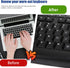 Mozeat Lens 4 Keyboard Letter Stickers, Pcs Universal English Laptop Keyboard Stickers Replacement with Matte Black