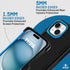 Pelican Shield Series iPhone 15 Case 6.1", 21ft Military Grade Drop Protection, Rugged Magnetic Charging Cover, Black