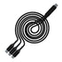 GELRHONR 3 in 1 USB C Splitter Cable, 5A Fast Charge, 3 Type-C Male, 1.2m Nylon Braided, Compatible with Mobile/Android.
