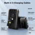 10000mAh Portable Charger with Built-in Cable, PD 22.5W Fast Charging Battery Pack