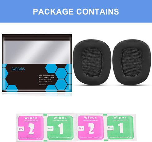 Replacement Ear Pads for Logitech G533 G633 G935, Cooling Gel Ear Cushions for Gaming Headphones (Black)
