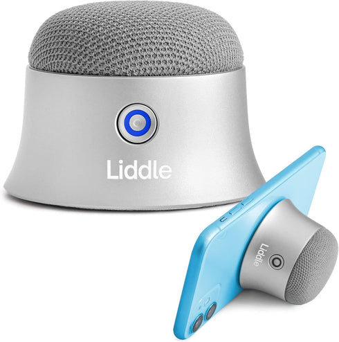 Liddle Speaker Magnetic Small Bluetooth Speaker, Wall Mountable Mini Bluetooth Speaker for iPhone 12/13/14/15 (Silver)