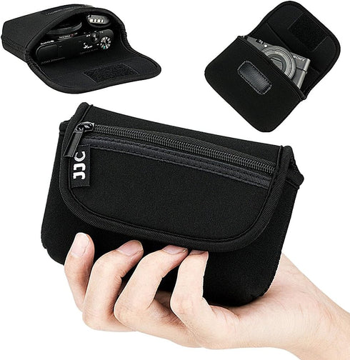 JJC Neoprene Compact Digital Camera Case Travel Pouch for Sony ZV-1, RX100 VII, VA, VI, V, IV, III, II, DSC W800, W830,