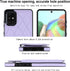 Asuwish Samsung Galaxy A71 5G Wallet Cover, Purple with Tempered Glass Screen Protector and Leather RFID Credit Card
